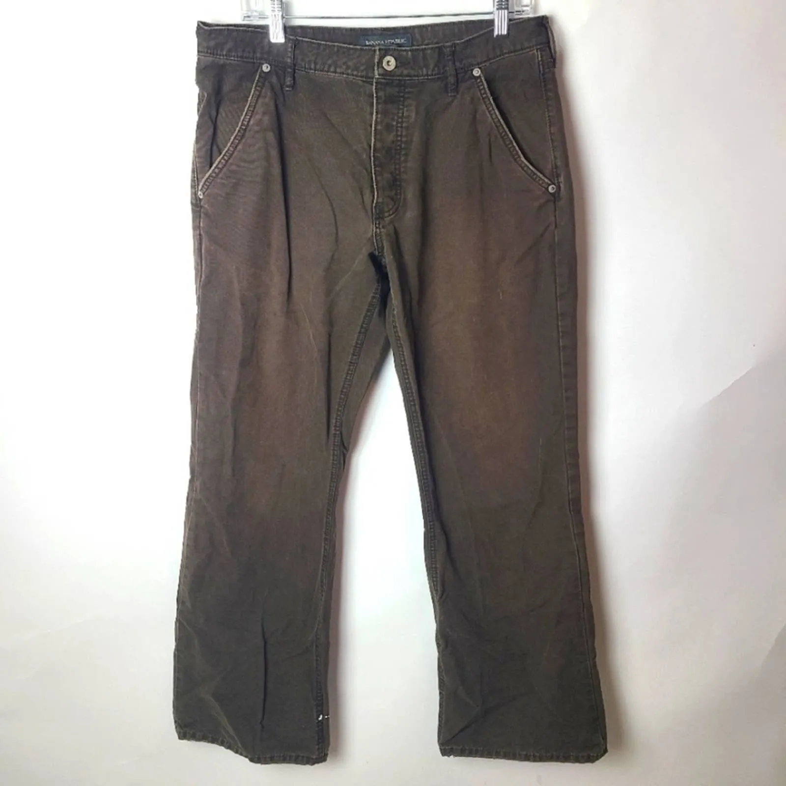 Banana Republic Mens Canvas Button Fly Pants