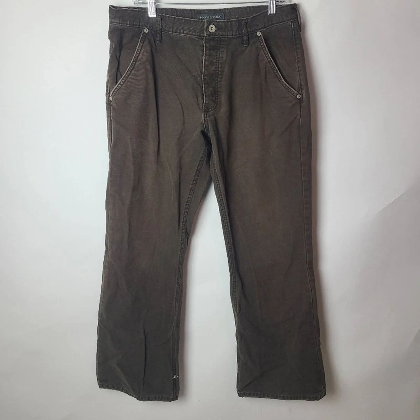 Banana Republic Mens Canvas Button Fly Pants