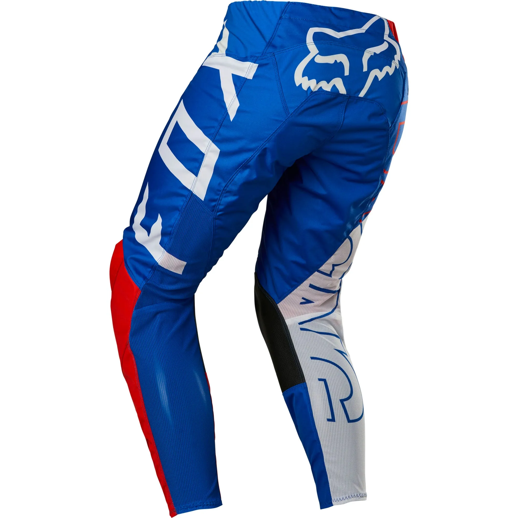Fox Racing  Mens White Red Blue 180 Skew Pants Heat Resistant Stretchy MotoX Gear