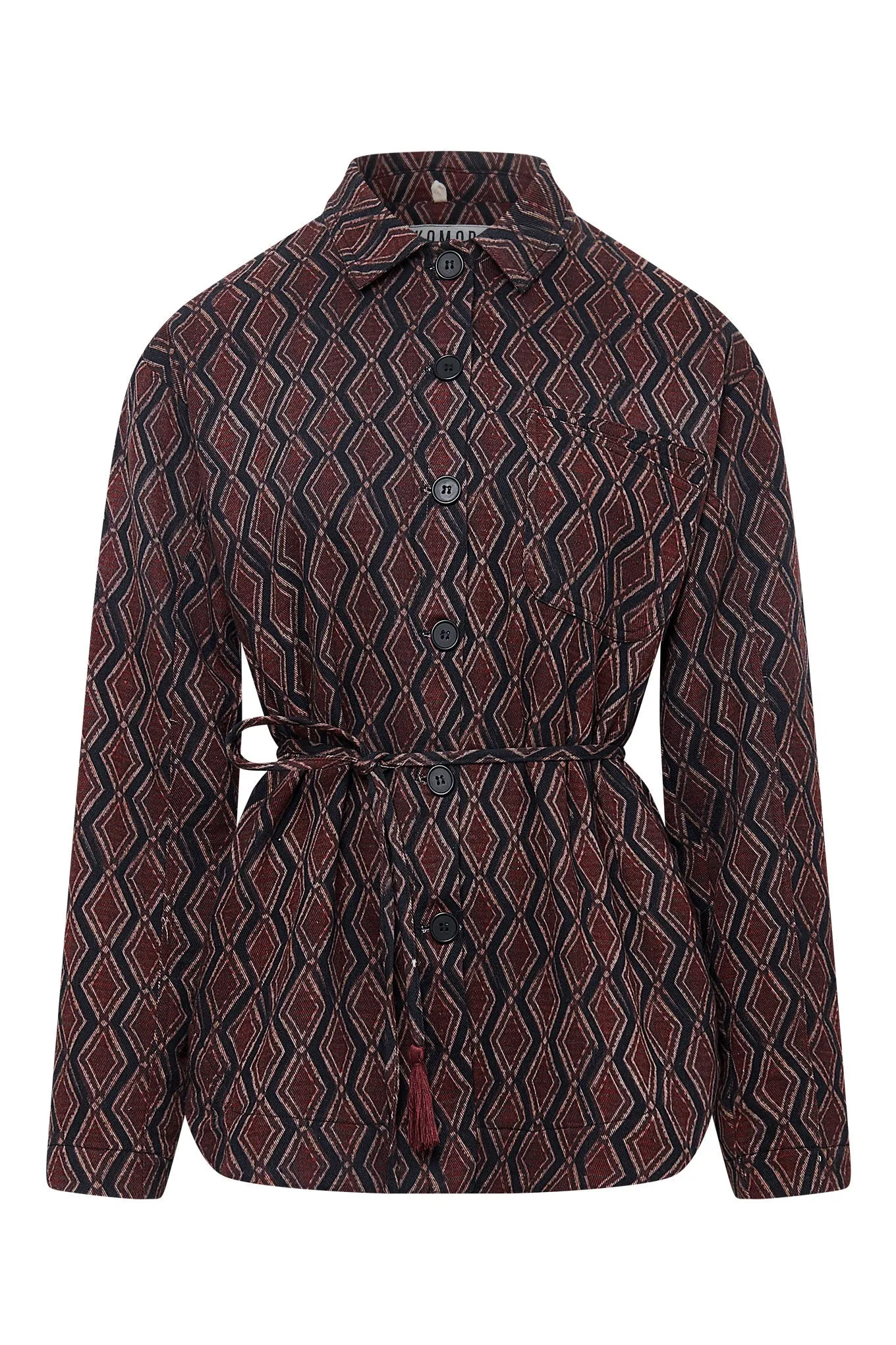 Gina Cotton Overshirt Batik Diamond