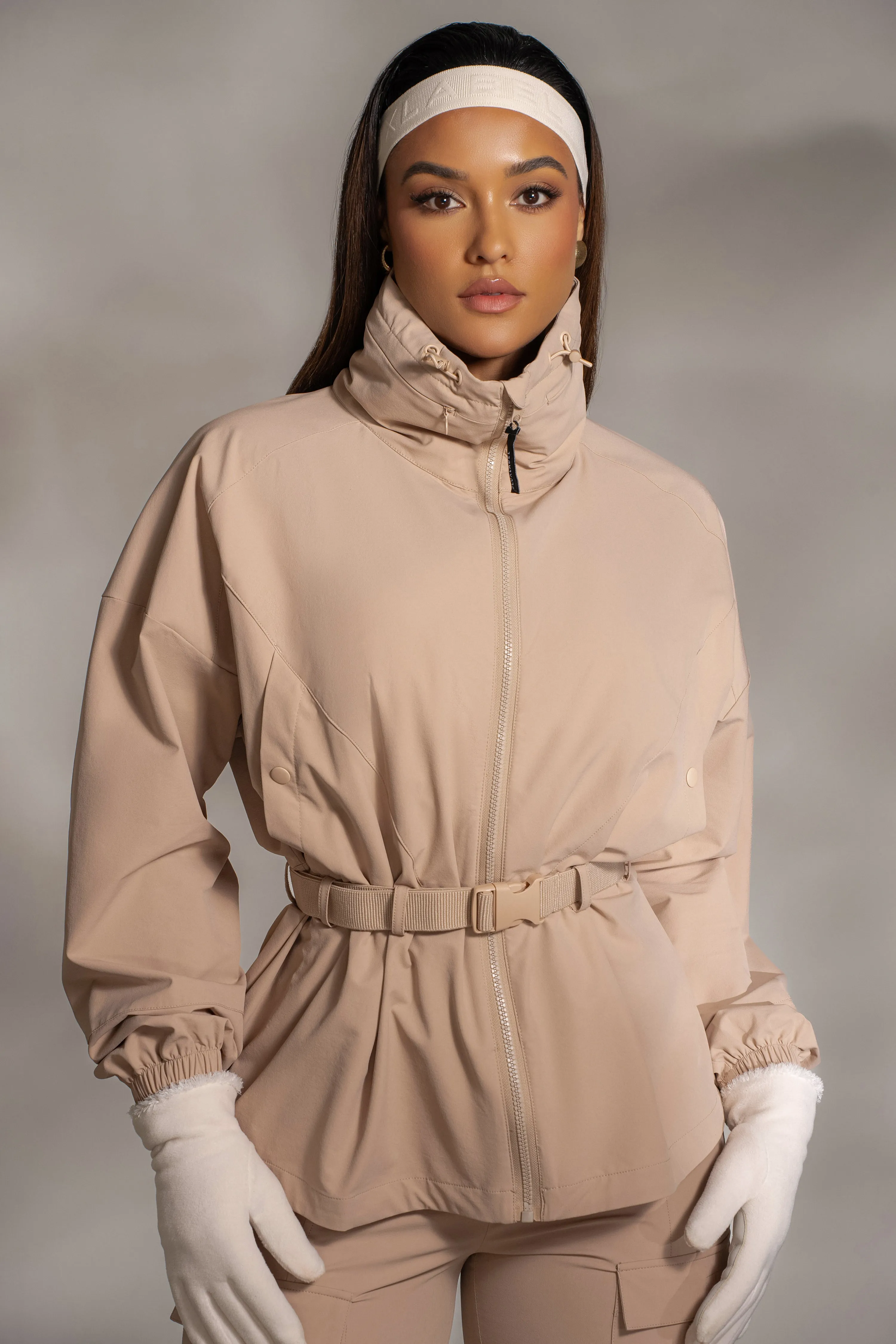 Tan Willow Belted Jacket